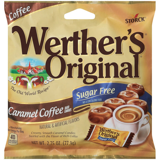 Werther's Original Hard Candies, Sugar Free, Caramel Coffee - 2.75 Oz