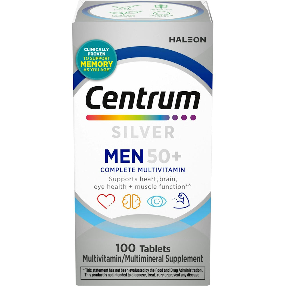 Centrum Silver Multivitamin/Multimineral Supplement, Men 50+, Tablets