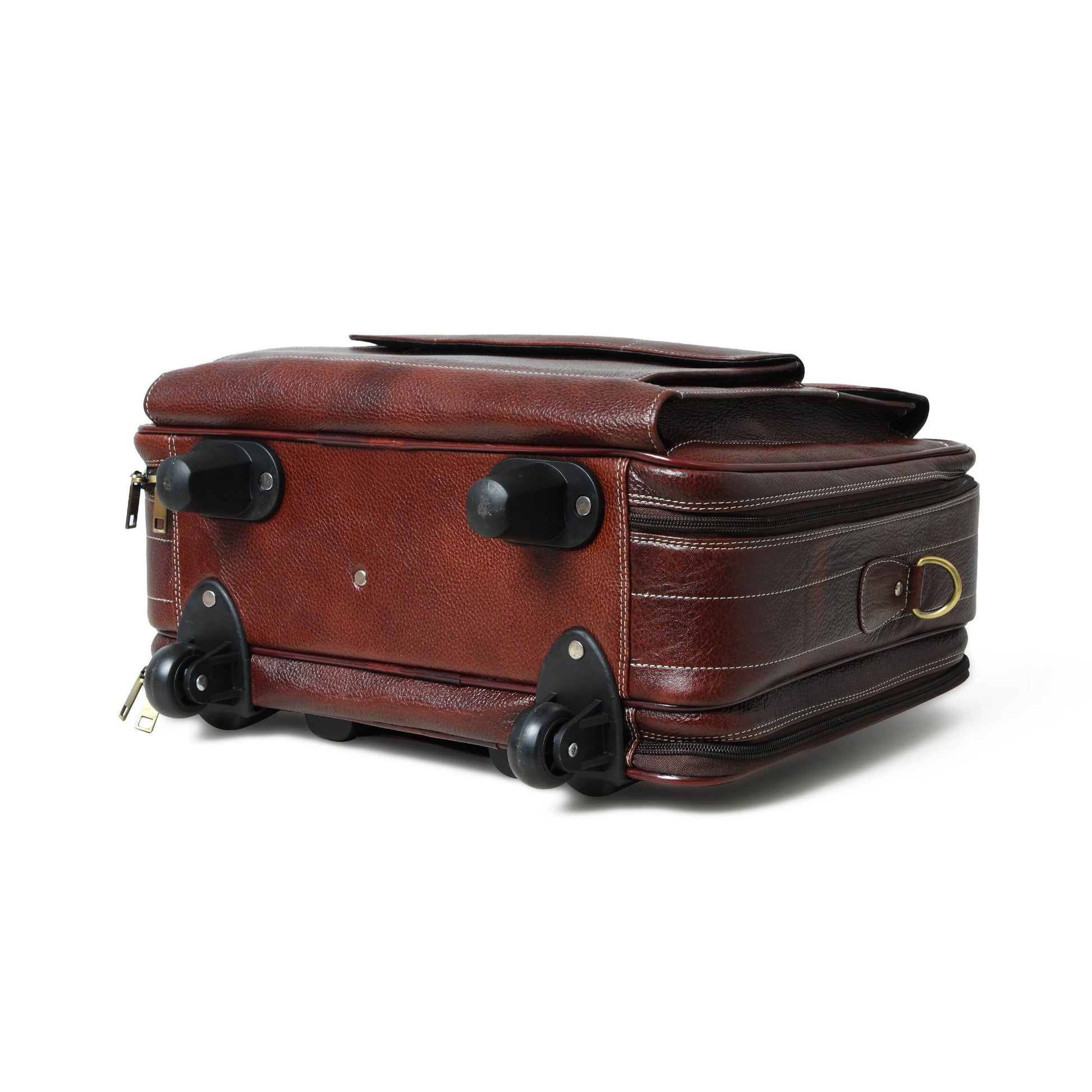 Wanderer Leather Trolly Suitcase Bag - Osadia Concept Store