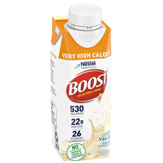 Boost Nestle Vanilla Adult Nutrition Drink, 8 Fluid Ounce, 24 Per Case