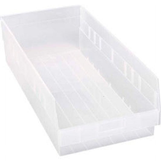 Quantum Storage Systems Plastic Nesting Shelf Bin QSB216 11-1/8 W X 23-5/8 D X 6 H Clear