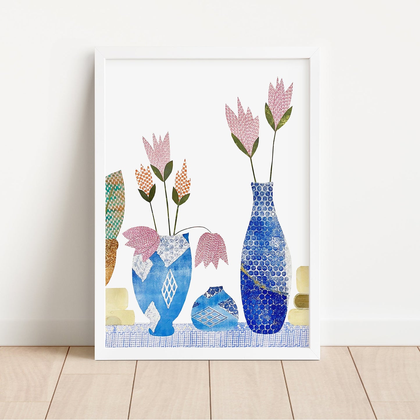 Springtime Floral Portrait Small Framed Print