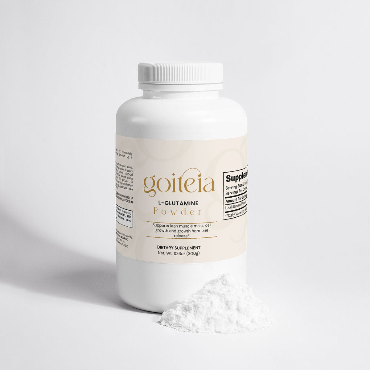 Goiteia L-Glutamine Powder 10.6 Oz (300g) - Osadia Concept Store