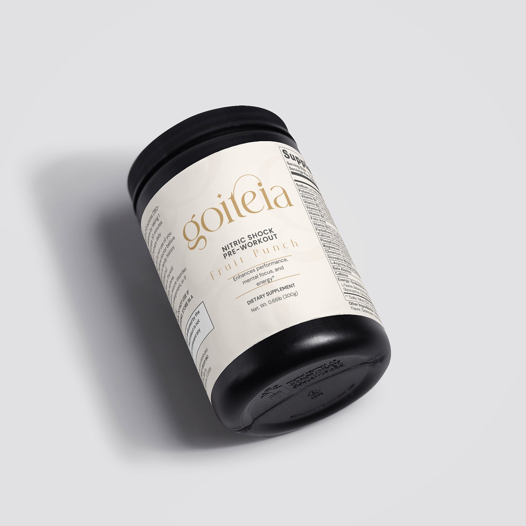 Goiteia Nitric Shock Pre-Workout Powder (Fruit Punch) 10.6 Oz (300g) - Osadia Concept Store