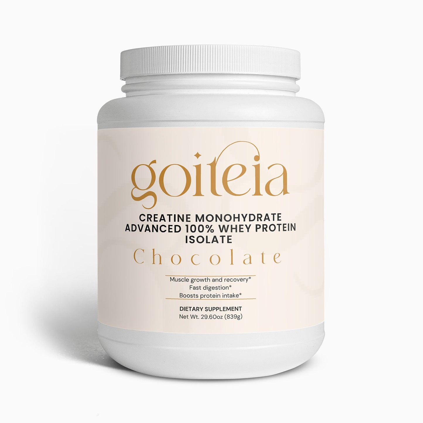 Goiteia Advanced 100% Whey Protein Isolate (Chocolate) 29.60 oz./839 g - Osadia Concept Store