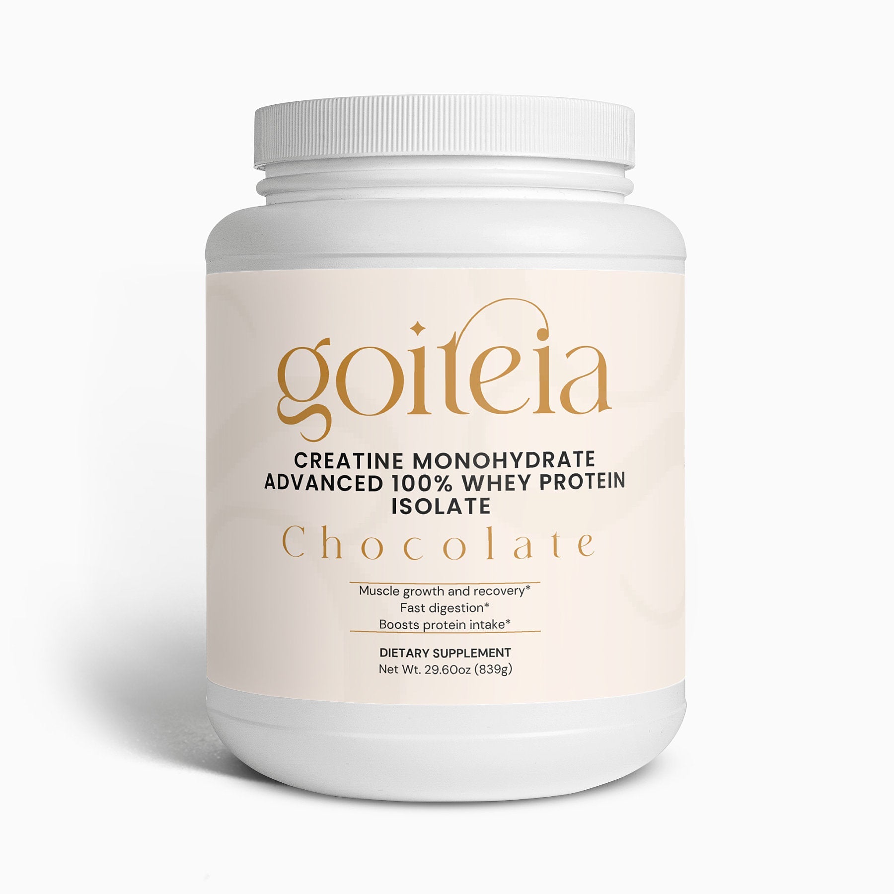 Goiteia Advanced 100% Whey Protein Isolate (Chocolate) 29.60 oz./839 g - Osadia Concept Store