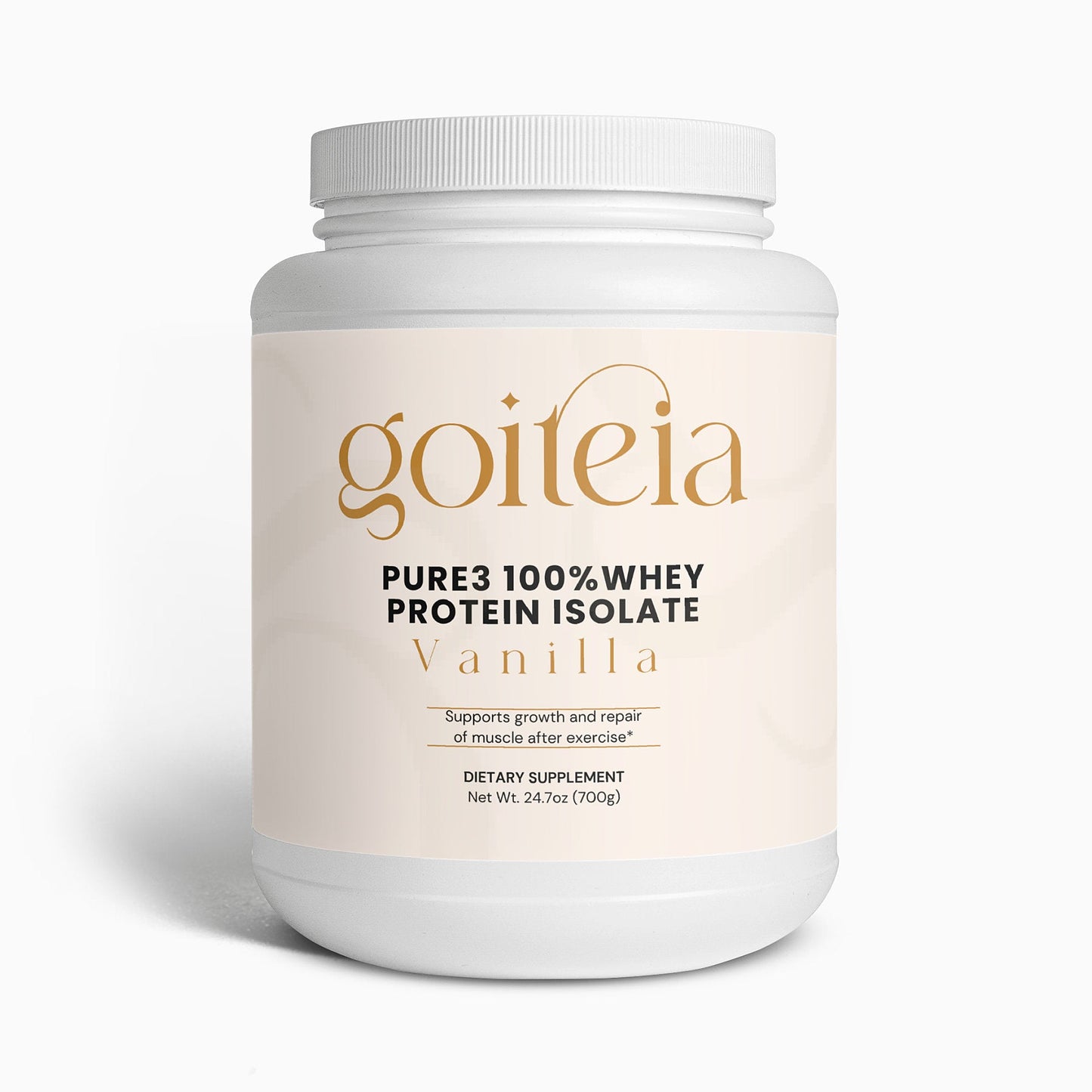 Goiteia Pure3 100% Whey Protein Isolate (Vanilla) 24.7oz (700g) - Osadia Concept Store