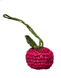 Accessories - Apple Raffia Keyring