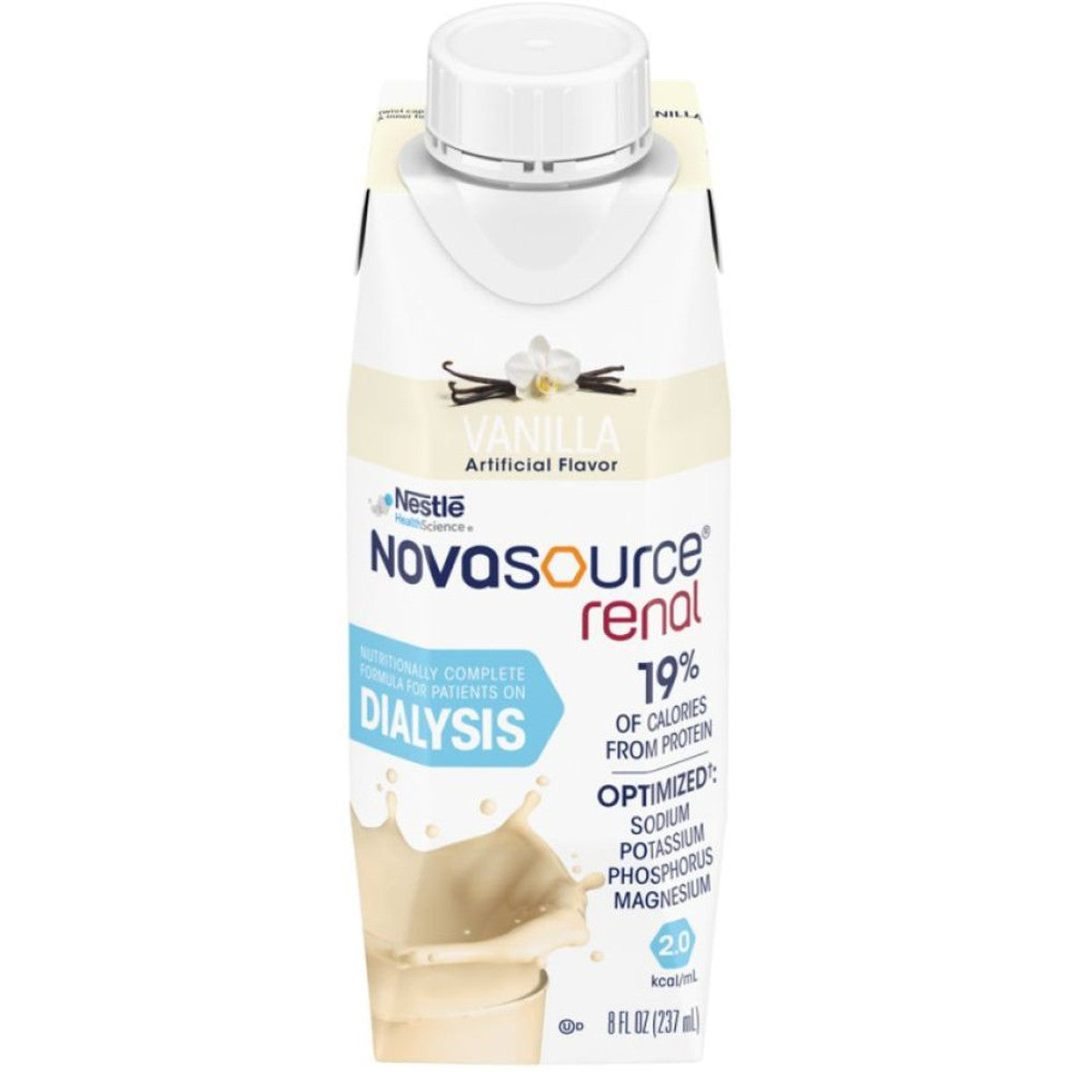 Nestle Novasource Renal Vanilla, 8 Fluid Ounces, 24 Per Case