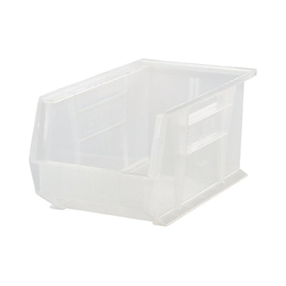 Quantum Storage QUS240CL Ultra Stack And Hang Bin, Clear, 14-3/4