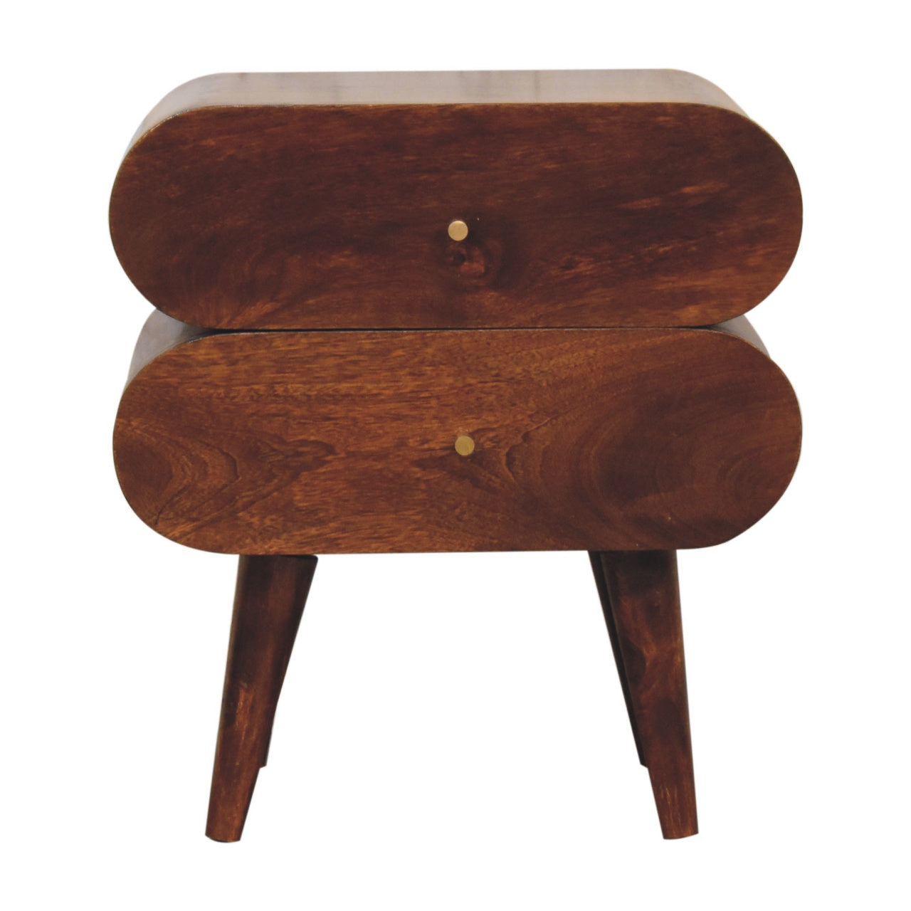Solid Wood Bubble Chestnut Nightstand