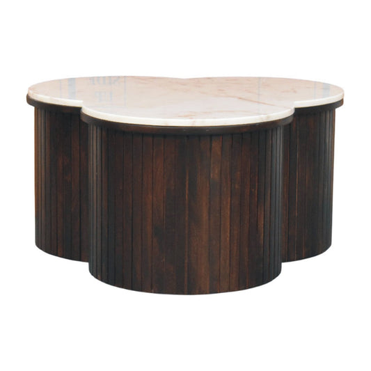 Artisan Furniture Solid Wood Verona Marble Coffee Table