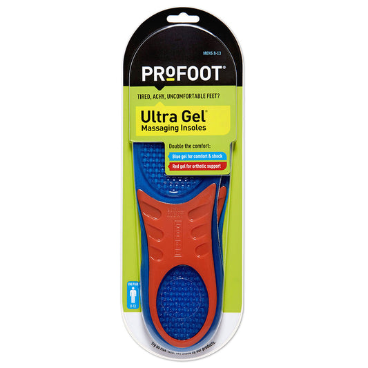 Profoot Ultra Gel Insoles Men'S 8-13 1 Pair