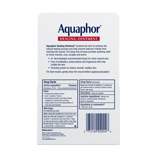 Aquaphor Healing Skin Ointment, Advanced Therapy, 2 Pack, 0.35 Oz Ea