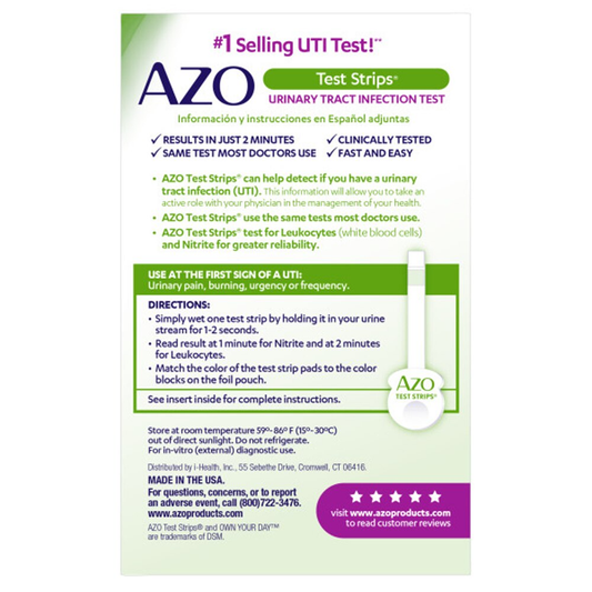 Azo Test Strips For Urinary Tract Infection