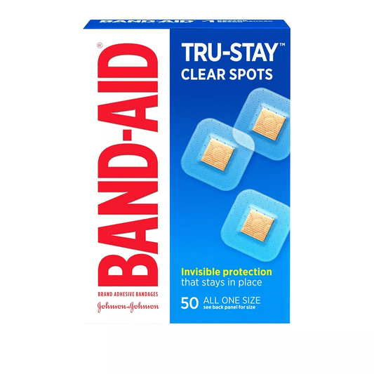 Band-Aid Brand Adhesive Bandages Clear Spots All One Size