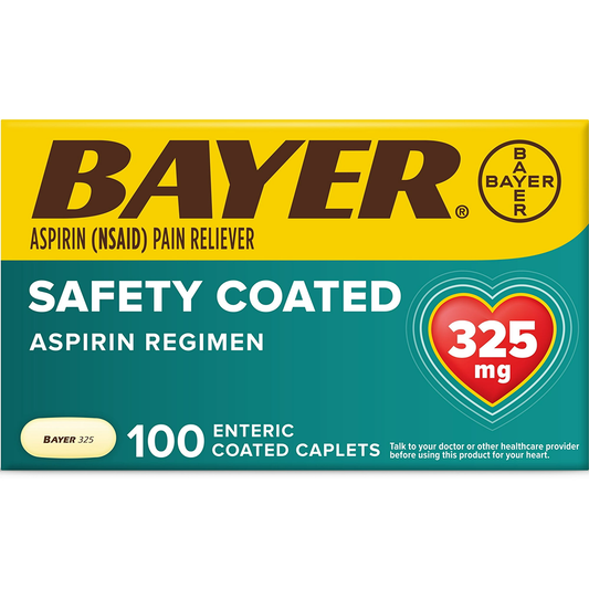 Bayer Aspirin Regimen, 325 Mg, Safety Coated, Enteric Coated Caplets