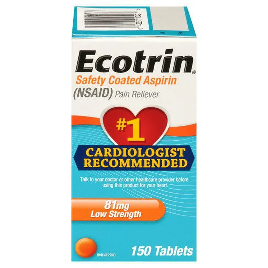 Ecotrin Aspirin, Safety Coated, Low Strength, 81 Mg, Tablets