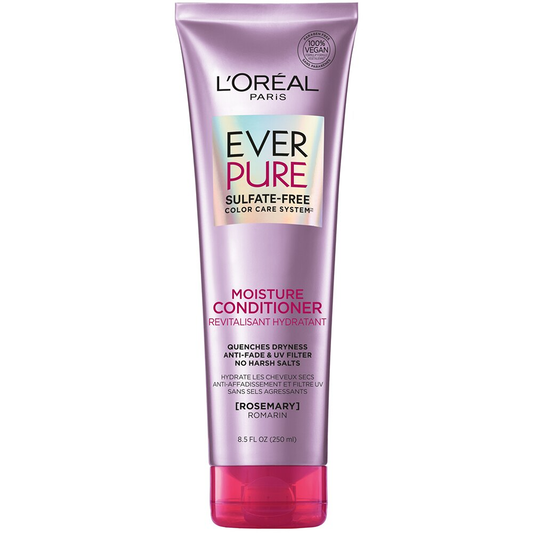 L'Oreal Paris EverPure Moisture Sulfate Free Conditioner For Color-Treated Hair, Rosemary, 8.5 Fl; Oz (Packaging May Vary)