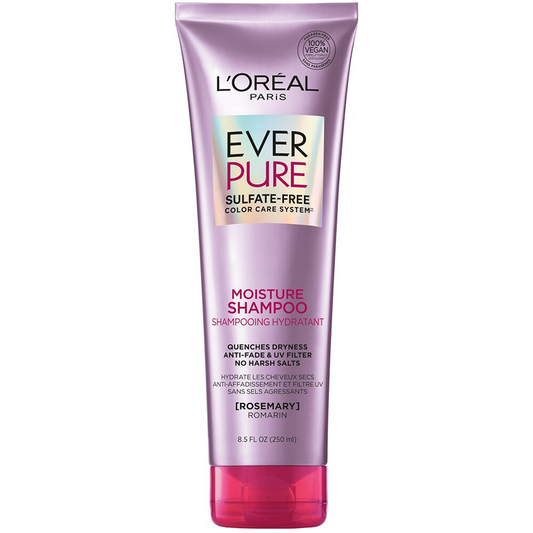 EverPure L'Oreal Paris Moisture Sulfate Free Shampoo For Color-Treated Hair, Rosemary, 8.5 Fl; Oz (Packaging May Vary)