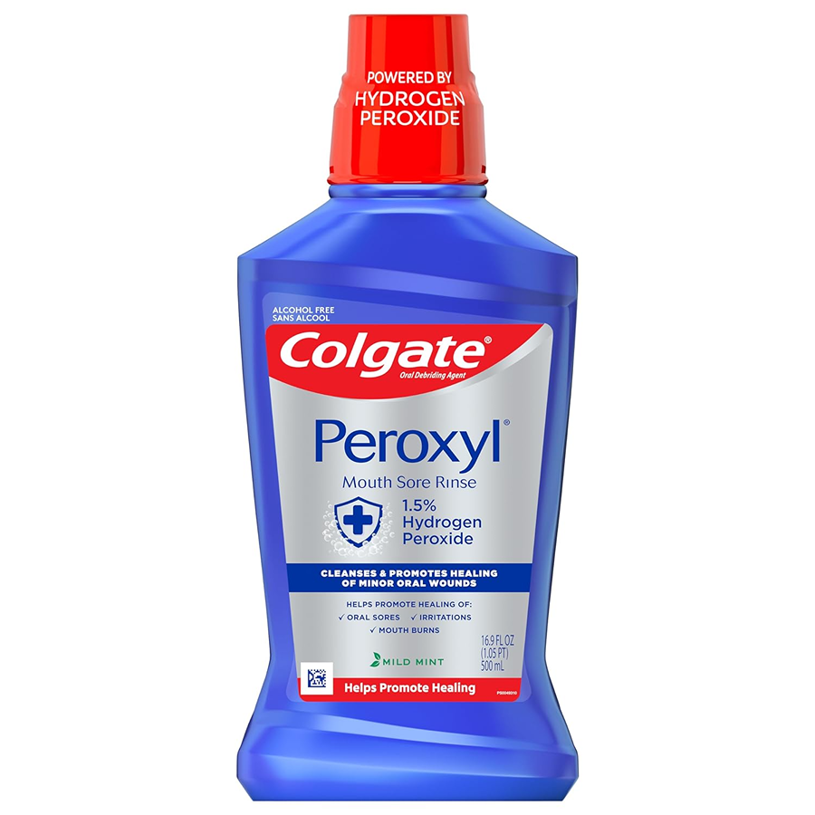Colgate Peroxyl Antispetic Mouth Sore Rinse - Mild Mint - 16.9 Fl Oz