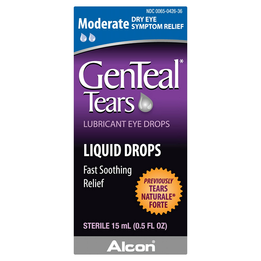 GenTeal Tears Eye Drops, Lubricant, Moderate, Liquid Drops