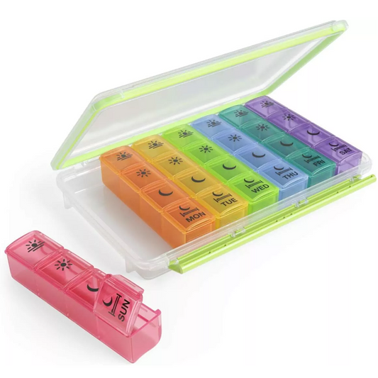 Ezy Dose Medtime Organizer Weekly 4x/day With Pop Outs, 70312
