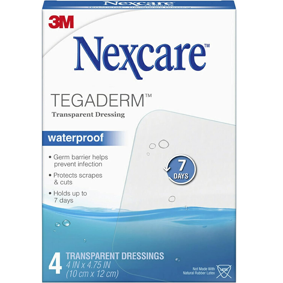 Nexcare Tegaderm Transparent Dressing Waterproof 4in X 4.75 In