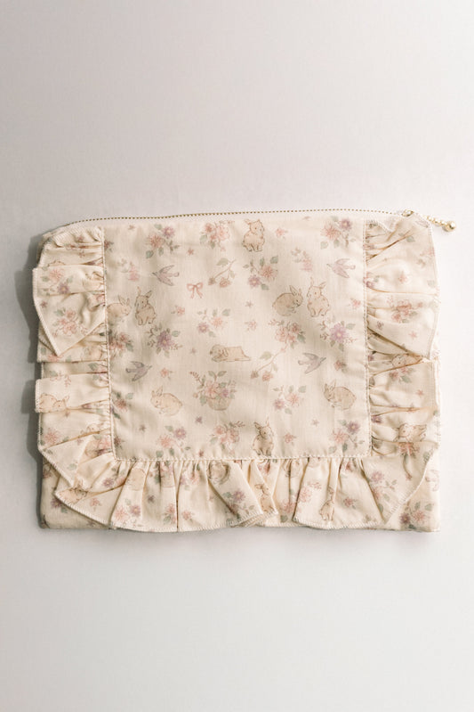 Vintage-Inspired Floral Pouch -Pré aux lapins - Osadia Concept Store