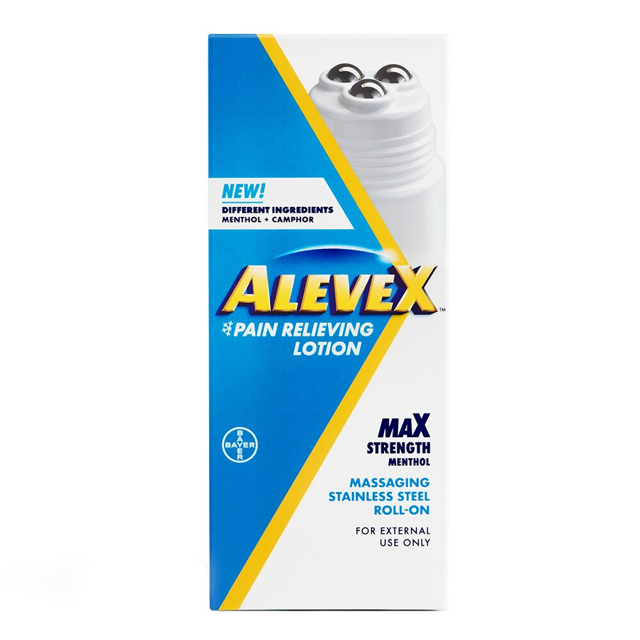 AleveX Menthol Max Strength Pain Relieving Lotion 2.5 Oz