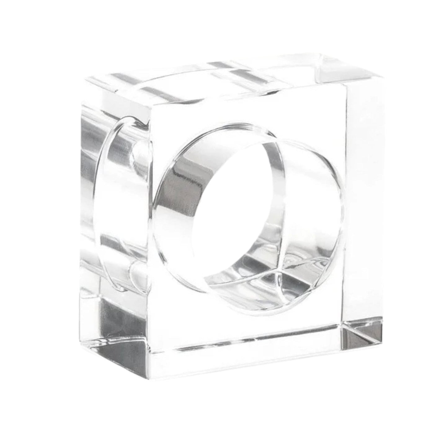 Acrylic Square Napkin Ring (Set of 4)