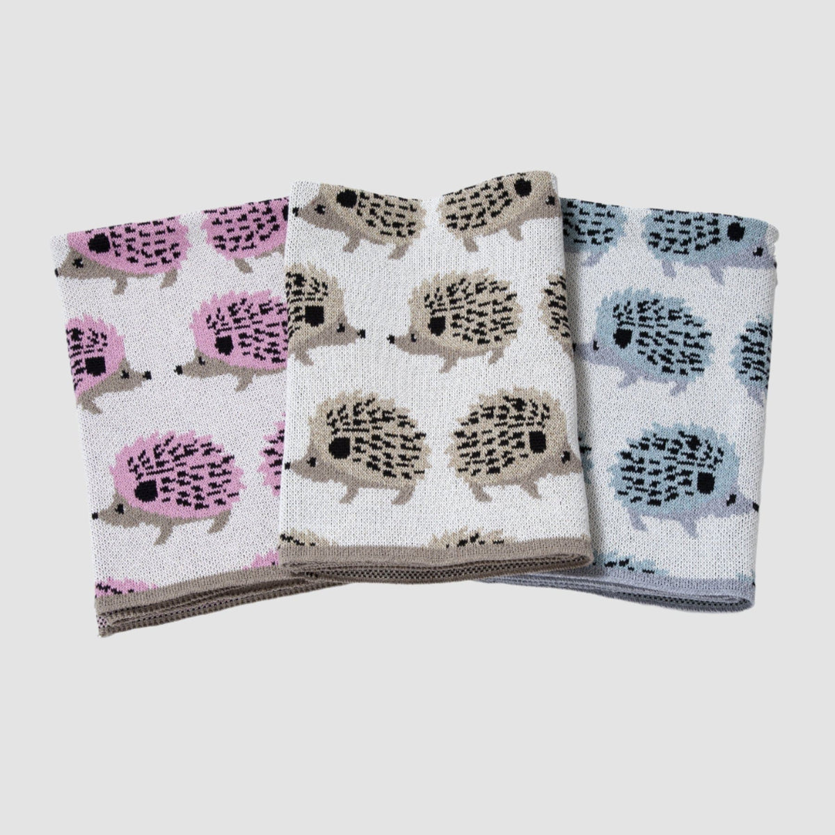 Baby Hedgehog - Cotton Knit Blanket