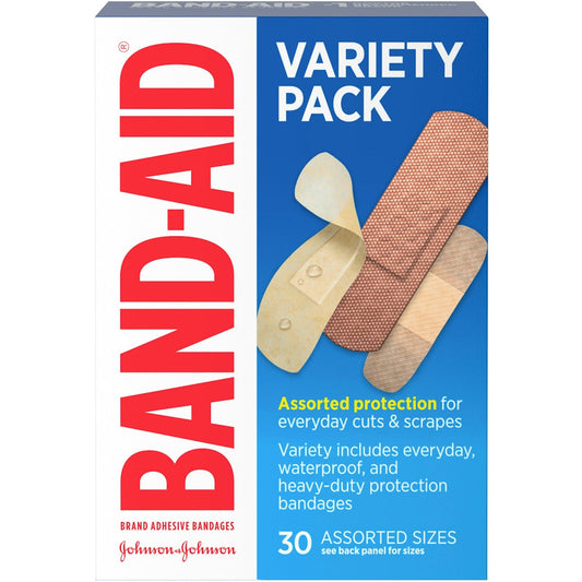 Band-Aid Brand Adhesive Bandages, Assorted Sizes, Variety Pack