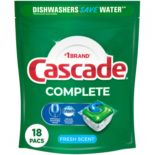 Cascade Complete ActionPacs Fresh Scent Dishwasher Detergent Pods