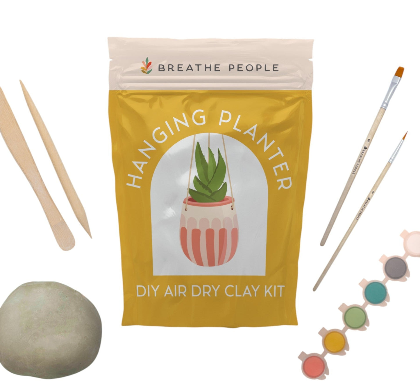 DIY Air Dry Clay Kit- Make Your Own Hanging Planter