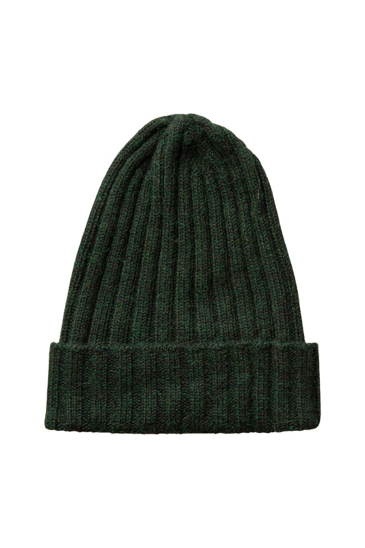 Ribbed Beanie - Green Envy