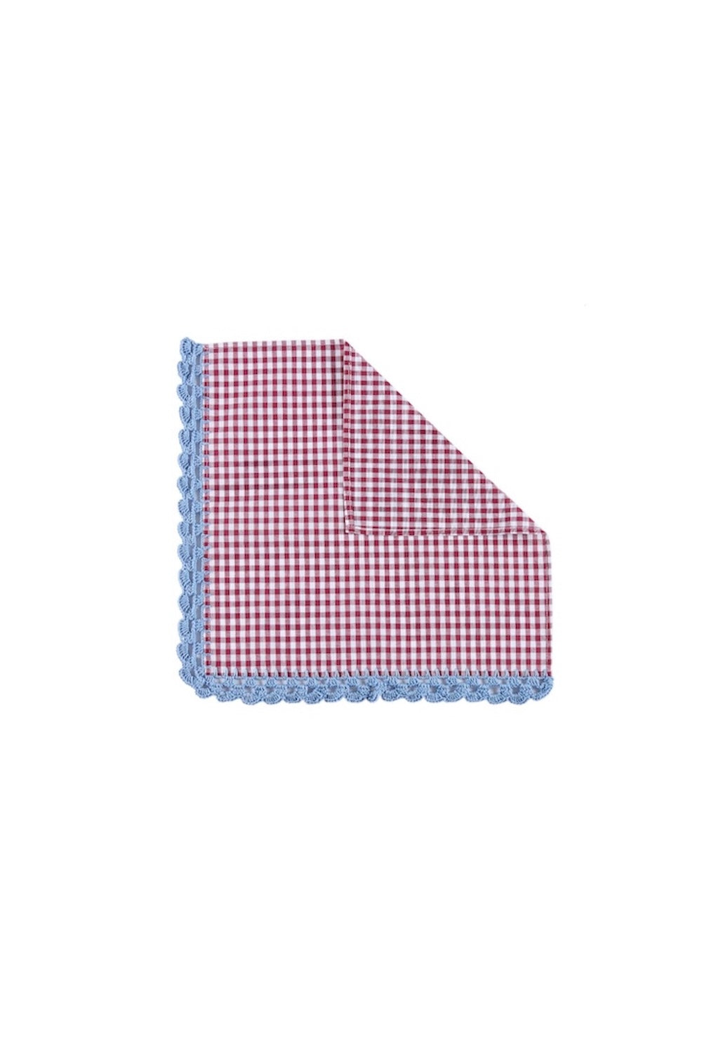 S/4 Flores Crochet Napkin - Burgundy
