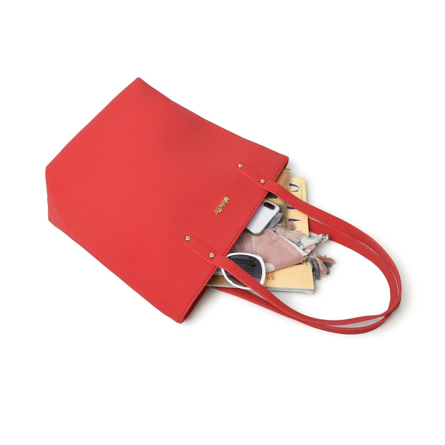 Era Vegan Leather Tote - Coral Red - Osadia Concept Store