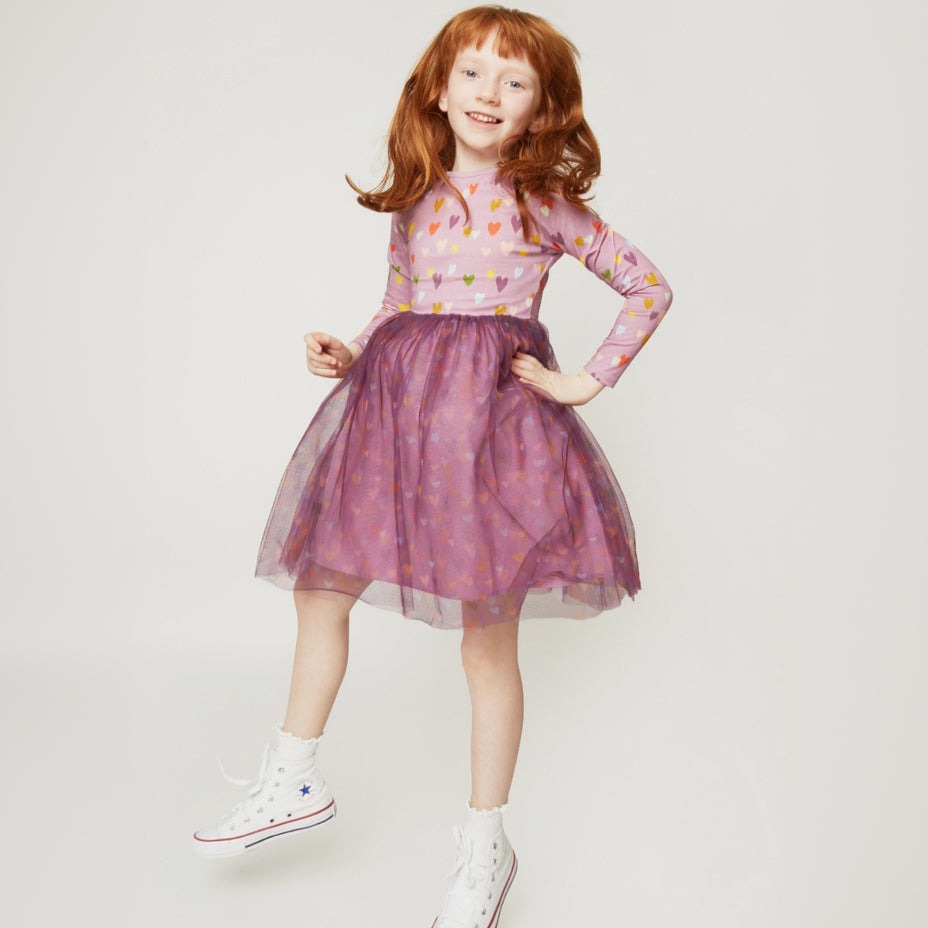 Mini Hearts Tulle Dress