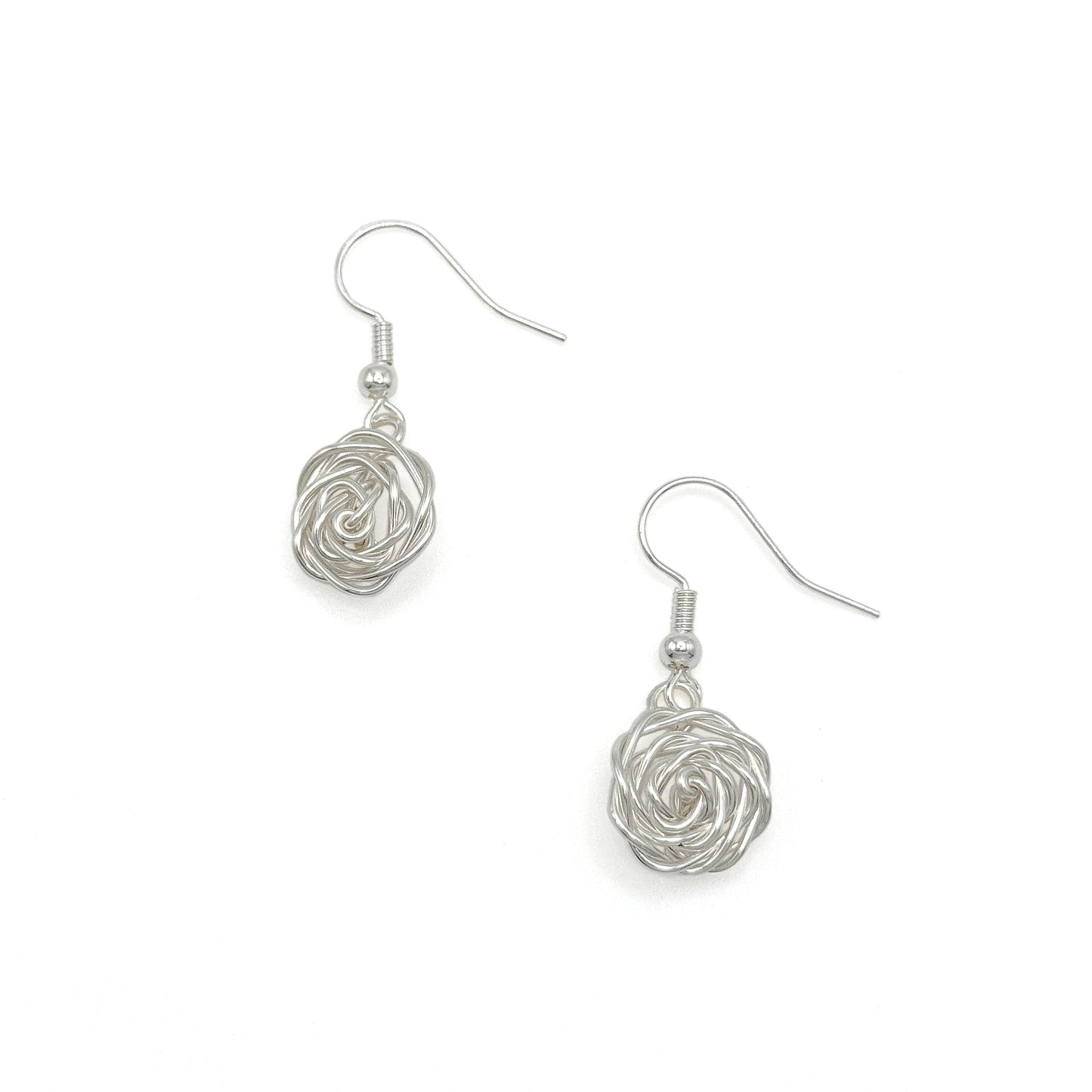 Rosette silver earrings - Osadia Concept Store