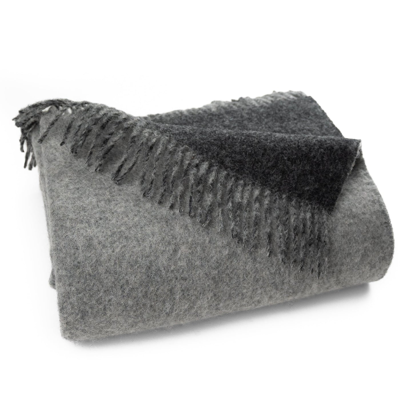 Highland Tweeds Reversible Double Cloth Throw (Silver/Grey)