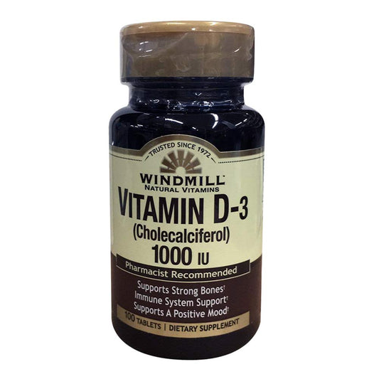 Windmill Natural Vitamin D 1000, Tablets