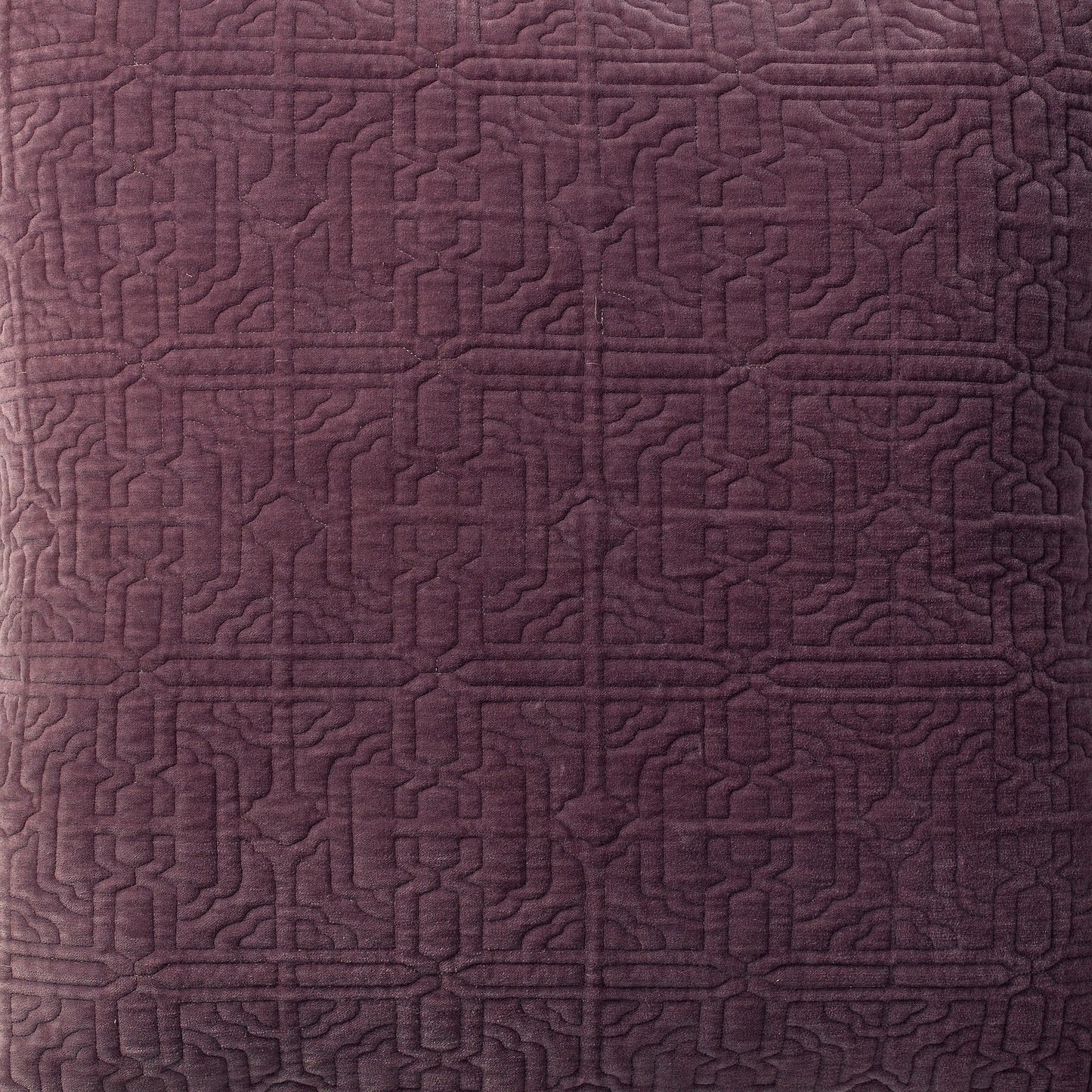 Duke Geometric Cotton Velvet Quilt