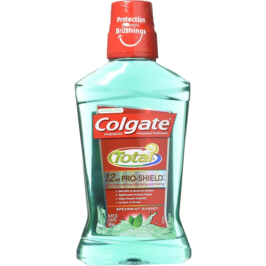 Colgate Total, Mouthwash, Antibacterial, Spearmint, 16.9 Fl Oz