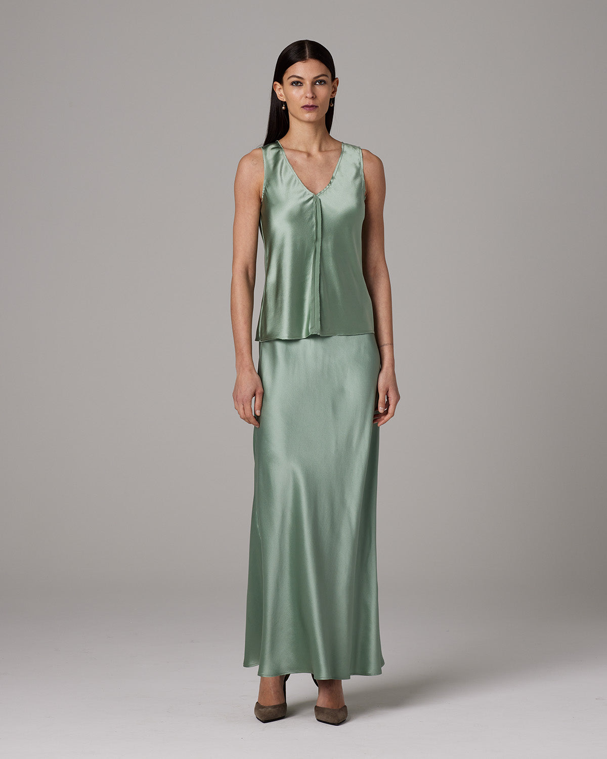 Silk Raw Edge Tank - Core