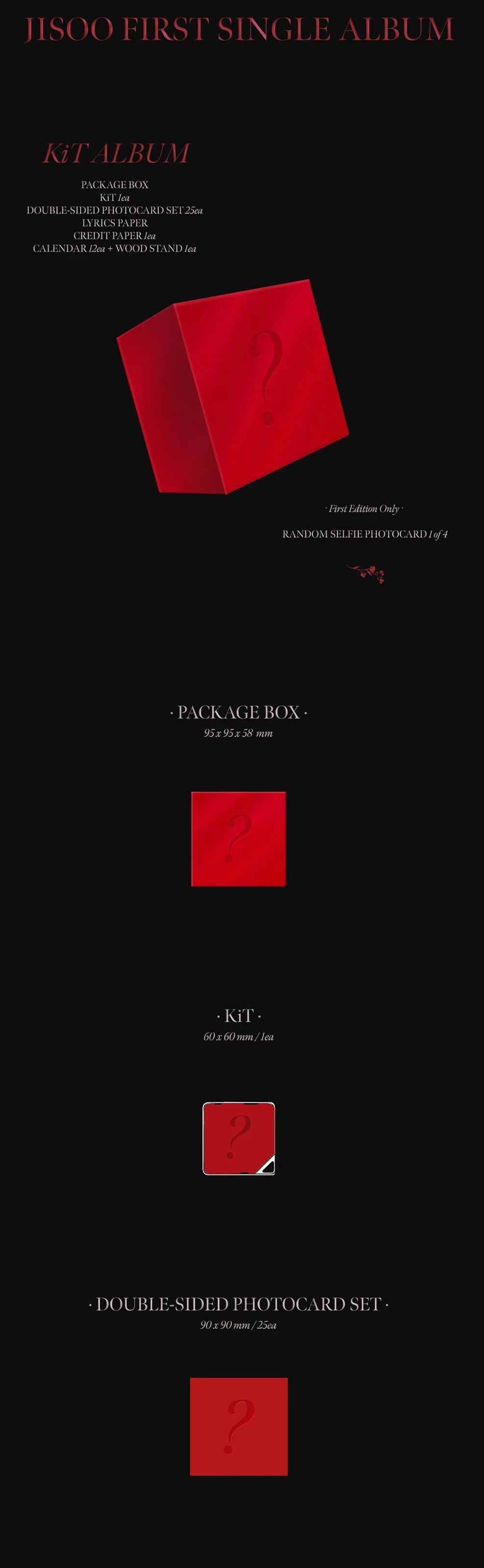 BLACKPINK Jisoo 1st Single Album