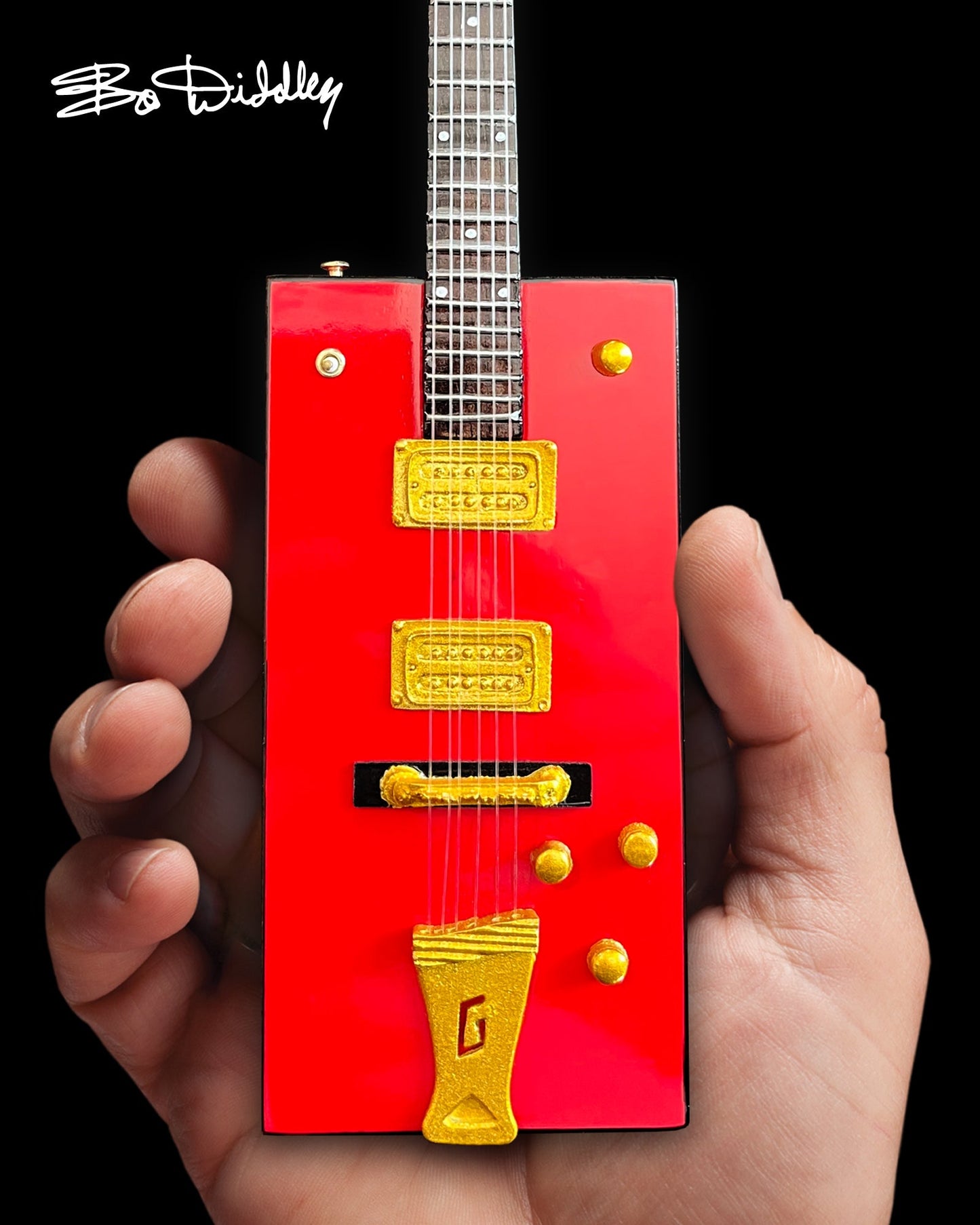 Bo Diddley Signature Firebird Red Gretsch G6138 Box Mini Guitar Model - Osadia Concept Store