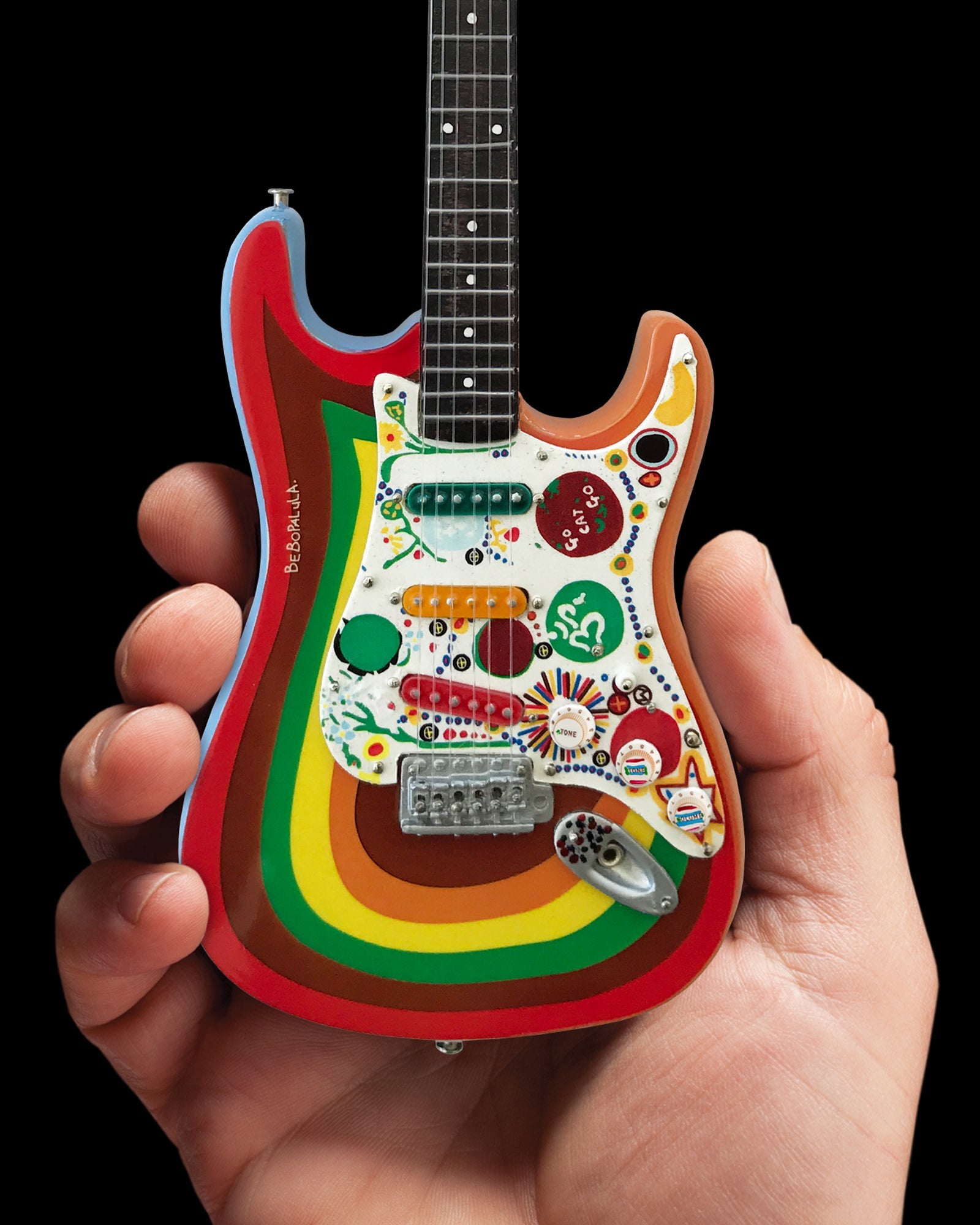 Officially Licensed George Harrison Fender™ Strat™ Rocky Mini Guitar Replica - Fab Four - Osadia Concept Store