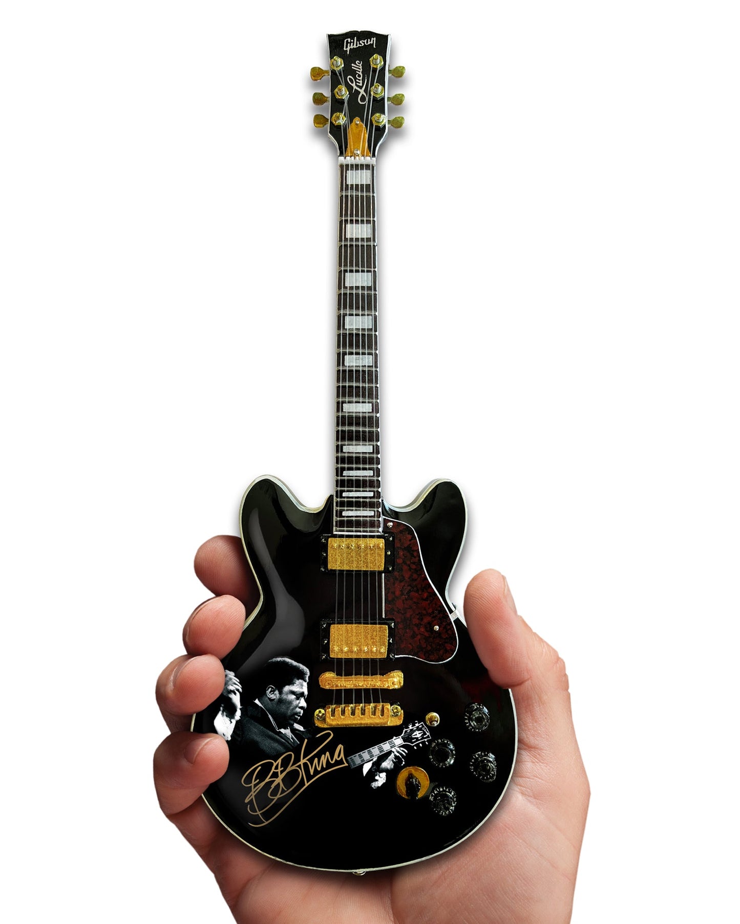 BB KING TRIBUTE Gibson ES-355 Lucille Ebony Miniature Guitar Model - Osadia Concept Store