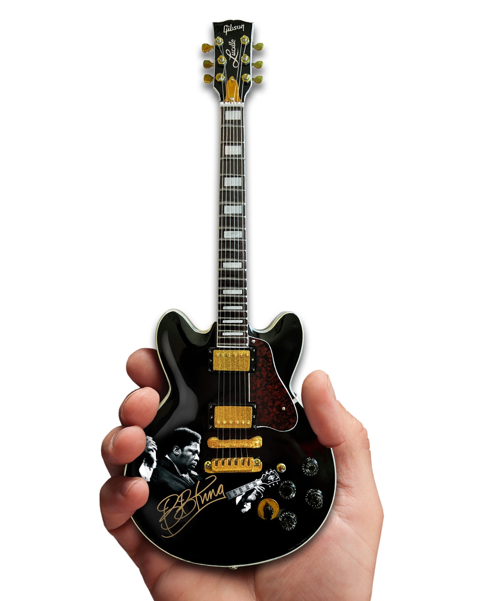 BB KING TRIBUTE Gibson ES-355 Lucille Ebony Miniature Guitar Model - Osadia Concept Store